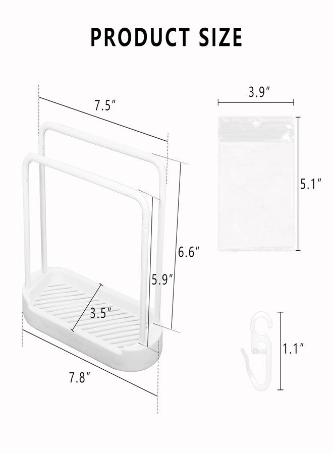 Treayes Doll Clothes Organizer with 20 PVC Clear Bags - Detachable Hanging Rack with Tiered Design & 20 Hooks, Wardrobe Storage for 7 Inch Fashion Dolls - Image 2